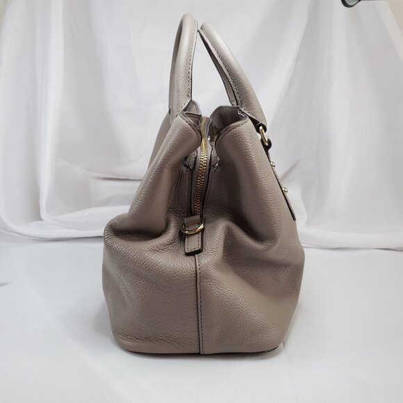 Kate Spade New York Taupe Evangelie Larchmont Satchel Leather Crossbody/Handbag - Picture 14 of 16